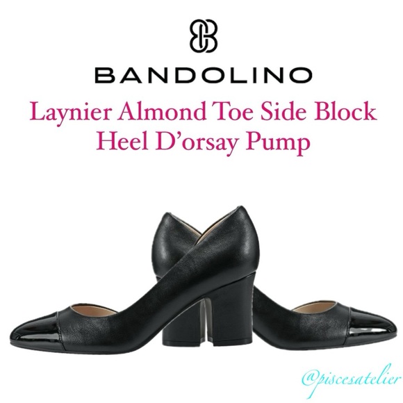 Bandolino Laynier Almond Toe Side Block Heel D’orsay Pump in Black-Multi - Picture 2 of 14
